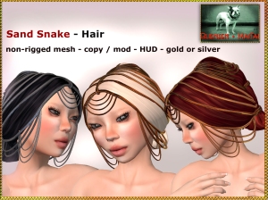 Bliensen - Sand Snake - Hair 3 versions Kopie